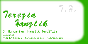 terezia hanzlik business card